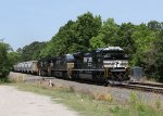 NS 1230 leads train 350-18 eastbound